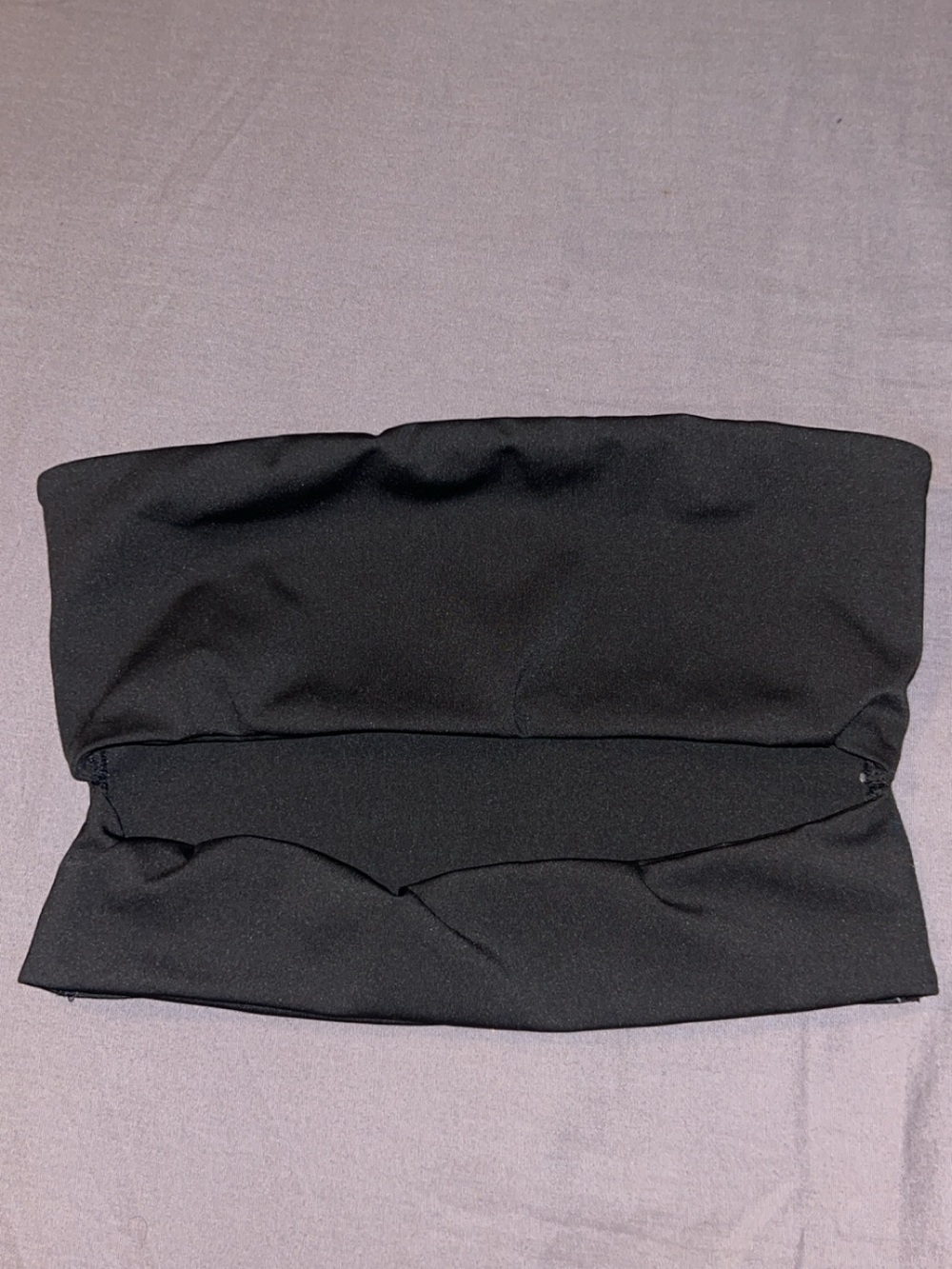 Edikted Black Strapless Crop Top